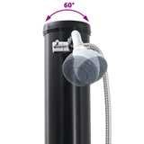Outdoor Solar shower Black 217 cm PVC and Aluminium 42003410