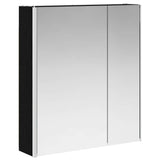 Bathroom Mirror Cabinet Black Oak 63.5 x 15.5 x 70 cm 889240