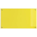 Kitchen Backsplash 2 pcs Yellow 90 x 50 cm Tempered Glass 3415477