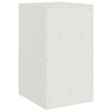 ZNTS Bedside Cabinet White 34.5x39x62 cm Steel 841773