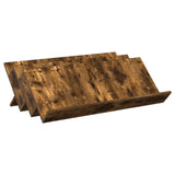Magazine Rack Smoked Oak 90 x 53 x 28.5 cm Engineered Wood 890892