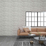 3D Wall Panels with Light Grey Brick Design 10 pcs EPS 147199