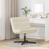 Swivel Chair Cream 63 x 75 x 76 cm PU 42007340