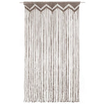 ZNTS Macrame Curtain Taupe 140x240 cm Cotton 323980