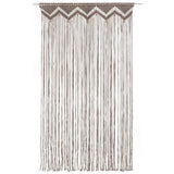 ZNTS Macrame Curtain Taupe 140x240 cm Cotton 323980
