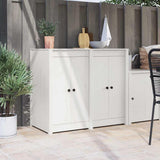 Kitchen Door MEPPEL 2 pcs White 50 x 9 x 82 cm Solid Pine wood 868172