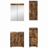 Bathroom Furniture Set TULUM 4 pcs Smoked Oak 60 x 34 x 63 cm 3398049
