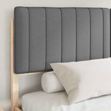 Bed Frame with Upholstered Headboard Dark Grey 160 x 200 cm 3398220