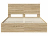 Bed Frame with Drawer Sonoma Oak 120 x 200 cm Engineer Wood 3411133