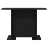 Dining Table Black oak 110 x 60 x 75 cm Engineered wood 863166