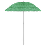 Hawaii Beach Parasol Green Polyester Medium Tiltable 314697