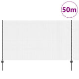 Welded Wire Fence with Post 50 x 1.4 m PVC-Coated Steel 3336640
