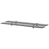 Floating Shelves 2 pcs Glass 90x10 cm 8 mm 3051508