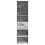 Highboard Concrete Grey 50x42.5x185 cm Engineered Wood 3281458