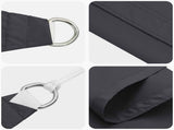 Sun Shade Sail Black 6 x 2,5 m 100% Polyester Oxford 42031027