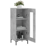 Sideboard Concrete Grey 34.5x34x90 cm Engineered Wood 828800