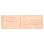 ZNTS Wall Shelf 180x60x cm Untreated Solid Wood Oak 363602