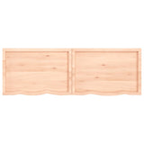 ZNTS Wall Shelf 180x60x cm Untreated Solid Wood Oak 363602