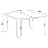 Coffee Table Concrete Grey 79.5 x 79.5 x 45 cm Engineered Wood 8007732