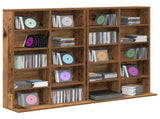 CD Cabinet 2 pcs Old Wood 65 x 23.5 x 97.5 cm Engineered Wood 8012687