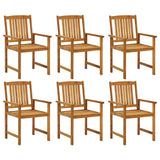 Garden Chairs 6 pcs Solid Acacia Wood 3078149