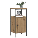 Bedside Cabinets 2 pcs Artisan Oak 41x31x80 cm Engineered Wood 857249