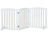 Foldable Dog Gate, Freestanding Pet Gate, with Two Support Feet, for Staircases, Hallways, Doorways T3398P349734