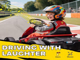24V Electric Go Kart for Kids, Drift Ride-On Racing Go Kart with 2 Speeds, for Boys Girls Aged 8-12 T3398P348399