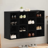 Shoe Cabinet 103 x 30 x 67 cm Engineered Wood Black Oak 875220