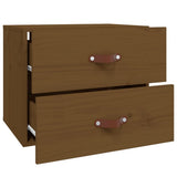 Wall-mounted Bedside Cabinet Honey Brown 50x36x40 cm 820982