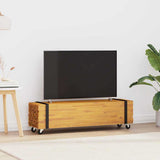 TV Stand Brown 110 x 30 x 30 cm Solid Teak Wood 4009312