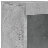 Sideboard with LED Lights Concrete Grey 162x37x100 cm 3209173