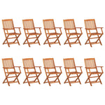 ZNTS 11 Piece Garden Dining Set 220x90x75 cm Solid Wood Acacia 3086975