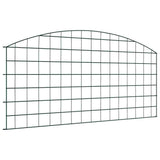 Pond Fence Set 5 pcs Green 100 x 50 cm Steel 42017313