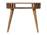 Solid Wood Ariella Console Table, Open Shelf, Nordic Legs, Brown B2743P403465