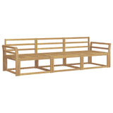 Outdoor Sofa Set 3 pcs White 254 x 83 x 73 cm Solid Acacia Wood 3385988
