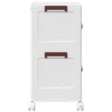 Stackable Storage Box with Wheels 2-Tier 75 L 64x40x76 cm 4012368