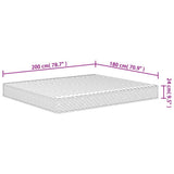 Foam Mattress Medium Soft 180x200 cm 373014