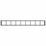 Planter Black 360x40x40 cm Cold-rolled Steel 860696