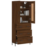 Highboard Brown Oak 69.5x34x180 cm Engineered Wood 3199760