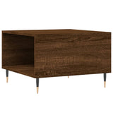 Coffee Table Brown Oak 55x55x36.5 cm Engineered Wood 830755