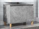 Sink Cabinet Concrete Grey 58x33x60 cm Engineered Wood 857113