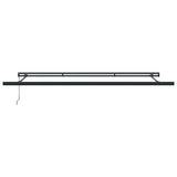 Retractable Awning Red and Black 500 x 300 cm Fabric and Metal 3331233
