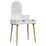 Dressing Table Set FAUSKE 3 pcs White 76 x 50 x 143 cm 3438578