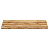 Table Top Live Edge 100x60x2.5 cm Solid Wood Rough Mango 370670