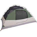 ZNTS Camping Tent Dome 4-Person Green Waterproof 94719