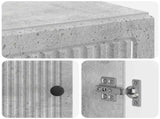 Bathroom Cabinet with Open Shelf EDE Concrete Grey 895938
