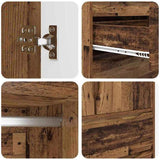 Bathroom Cabinet Old Wood 79.5 x 49 x 156 cm Engineered Wood 3406253