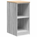 Garage Storage Cabinet Grey Sonoma 40x51x85 cm Solid Wood Pine 860540