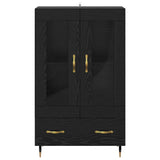 Highboard Black Oak 69.5 x 31 x 115 cm Engineered Wood 882552